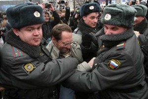 Акция "День гнева" в Москве, 21 Марта, 2010 (AFP)